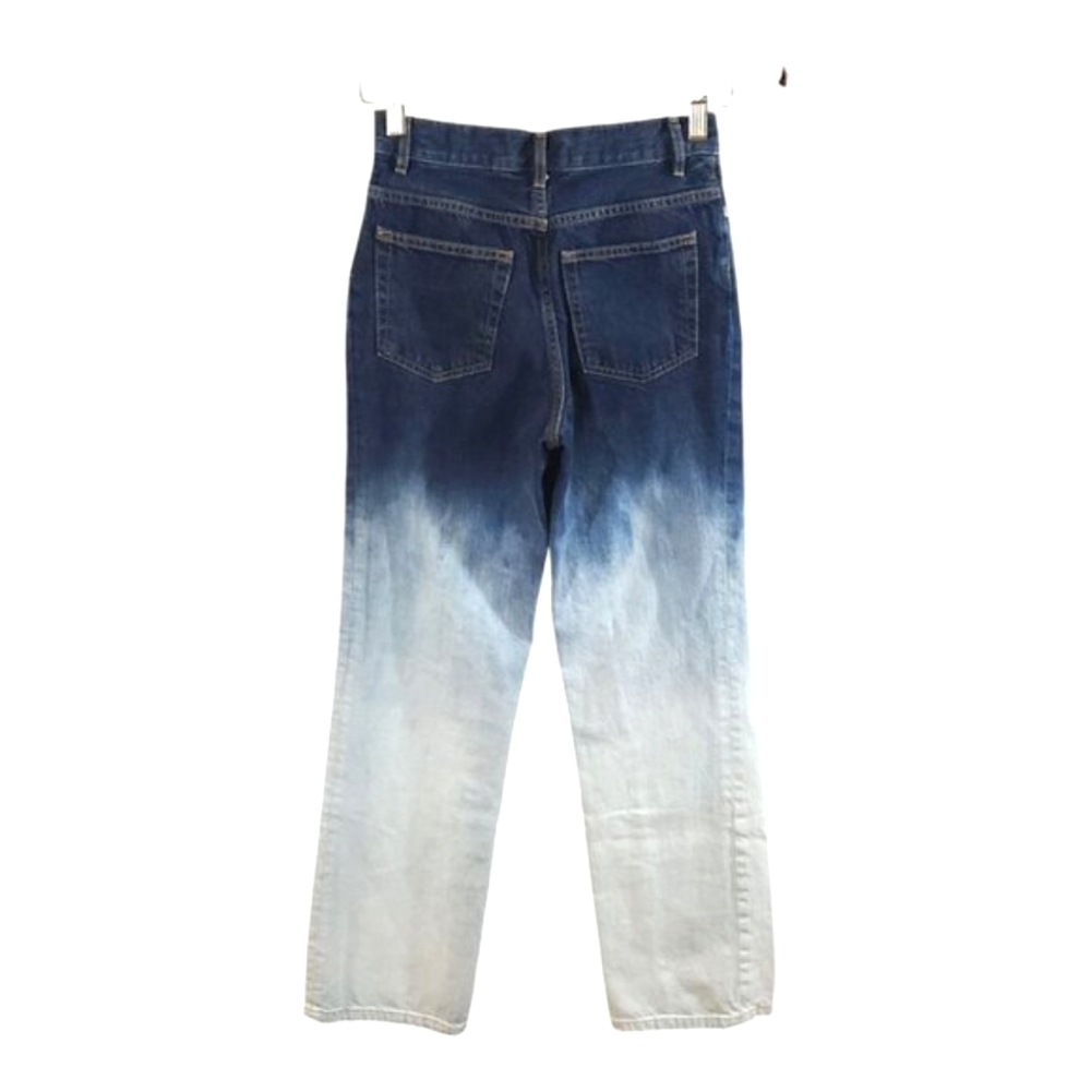 A.P.C. New Sailor Dip Dye Hi-rise Straight Leg Rigid Denim Jeans Y2K Women's 25 - Picture 10 of 12